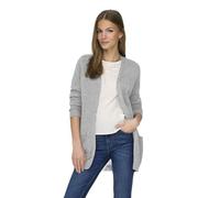 ONLY Onllesly L/S Open Cardigan Knt Noos Lungo, Ultimate Grey, M Donna