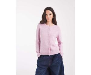 ONLY cardigan lavorato a maglia con scollo rotondo rosa cipria 38