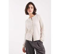 Only - Cardigan lavorato crema-Bianco 40
