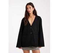ONLY - Cardigan lungo nero con scollo a V 36