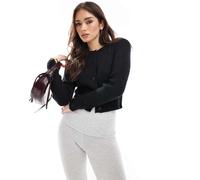 ONLY - Cardigan nero a coste strutturato 34