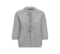 Only Cardigan Onlsimoni da Donna 2/4 Bow Knt Noos, Melange Grigio Medio, L