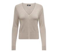 Only Cardigan Onlvenice con scollo a V Light Grey da Donna M Grigio