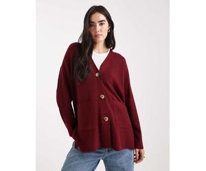 ONLY - Cardigan oversize bordeaux-Rosso 34