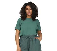 ONLY CARMAKOMA Carvica SS Top Donna Noos Camicia, Verde balsamo, 58 Plus