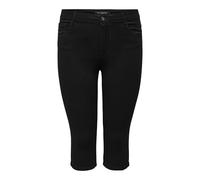 ONLY Carmakoma Caraugusta Life HW Skinny Knickers Black Pantaloncini, 44 Donna