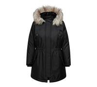 ONLY CARMAKOMA Carirena Parka Coat Otw, parka uomo Da donna, Black, M-46/48