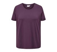 ONLY Carmakoma Carmoster S/S Fold Up Top Jrs Noos, Mauve Wine, XL