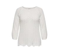 ONLY Carmakoma Carnola Life 3/4 Pullover Knt Noos, Ballerino di Nuvola, S Donna