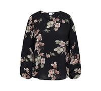 Only CARMAKOMA Carvica Life L/S V-Neck Top Wvn Noos, Nero, 60 Donna