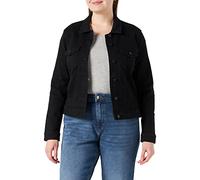 ONLY CARMAKOMA CARWESPA LS JACKET BLACK DNM, Giacchetto denim Da donna, Black, 52