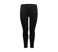 ONLY CARMAKOMA Carwilly Reg SK AK Raw Rea2343 Noos Jeans, Nero, 52W x 32L Donna