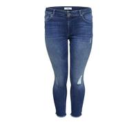 ONLY Carmakoma Jeans 'Willy' blu denim / marrone chiaro Donna ONLY Carmakoma 34