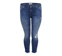 ONLY Carmakoma Jeans 'Willy' blu denim / marrone chiaro, Taglia 35-36