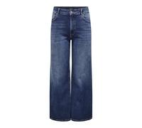 ONLY Carmakoma Donna Carjuicy HW Wide Leg Rea255, Blu Jeans Scuro, 52W x 32L
