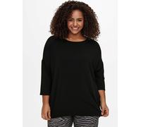 ONLY CARMAKOMA Donne Maglietta 3/4 Manica Top Taglie Forti Camicia Lunga Oversiz