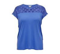ONLY Carmakoma Female Top Curvy Pizzo, Blu - Strong Blue, M