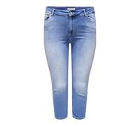 ONLY Carmakoma Carwilly Reg Waist DNM Capri Noos Jeans, Denim Light Medium, 48 Donna