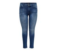 ONLY CARMAKOMA CARWILLY Reg Skinny Jeans DNM Tai Noos vestibilità, Medium Blue Denim, 54W x 32L Donna