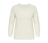 ONLY Carmakoma, ,Knitwear ,Donna ,Bianco ,M Foxy Maglione a Maniche Lunghe