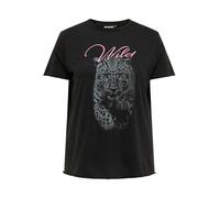 ONLY CARMAKOMA Maglietta donna Collo rotondo Manica corta Stampa Taglie forti Cu