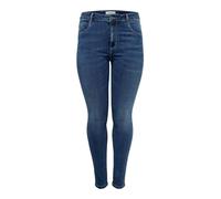 Only Curve - Augusta - Jeans skinny lavaggio blu medio a vita alta 50