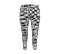 ONLY Carmakoma Pantaloni chino nero / bianco Donna ONLY Carmakoma 44x34