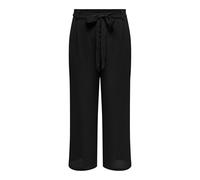 ONLY Curve - Pantaloni palazzo neri allacciati in vita-Nero 48