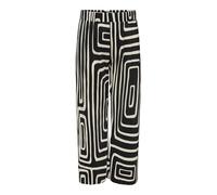 Only Carmakoma Pantaloni da Donna Carravenna Plisse AOP Jrs Noos, Nero, (L) W x 32L