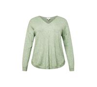 ONLY Carmakoma Pullover 'Margareta' verde sfumato Donna ONLY Carmakoma XL verde sfumato