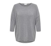 ONLY Carmakoma Top da Donna, Grigio Scuro mélange. Dettagli: Melange, XL