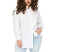 ONLY CARMAKOMA Women's Carnora New L/S Shirt Wvn Noos Bluse, Bright White, 44, Bianco, 50