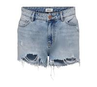 ONLY - Classici Shorts in Denim Distressed - - Shorts - Donna - Blu - M