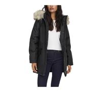 ONLY, ,Coats ,Donna ,Nero ,S Giacca con Cappuccio e Zip Nera