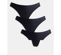 ONLY Tanga da Donna, Black/Pack: Nero + Nero + Nero, XL
