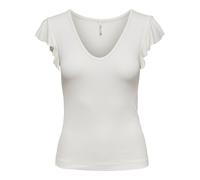 Only Cream Viscose T-Shirt - IT44|L