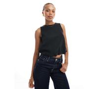ONLY - Crop top nero con fondo a palloncino 36