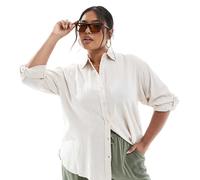 ONLY Curve - Camicia oversize crema-Bianco 48