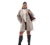 ONLY Curve - Cappotto beige taglio lungo-Neutro M