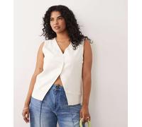 ONLY Curve - Gilet sartoriale bianco 42