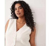 ONLY Curve - Gilet sartoriale bianco 46
