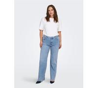 ONLY Curve - Jeans a fondo ampio azzurri-Blu 48 L30
