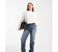 ONLY Curve - Jeans dritti grigio blu 44