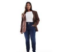 ONLY Carmakoma Caranna HW Skinny Ank MBD DNM ANA, Media Blu Denim, 48W x 32L Donna