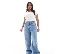 ONLY Curve - Juicy - Jeans a fondo ampio blu medio 50