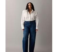 ONLY Curve - Juicy - Jeans a fondo ampio blu scuro 48