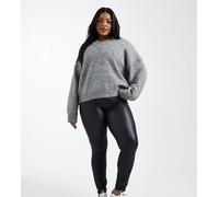 Only Curve - Leggings spalmati neri-Nero L