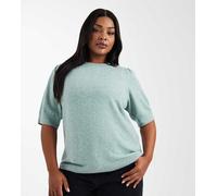 ONLY Curve - Maglione a maniche corte verde chiaro S