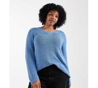 ONLY Curve - Maglione blu con scollo a V L