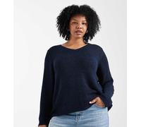 ONLY Curve - Maglione blu navy con scollo a V M